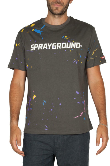 Sprayground Shark Mouth Splat T-shirt charcoal