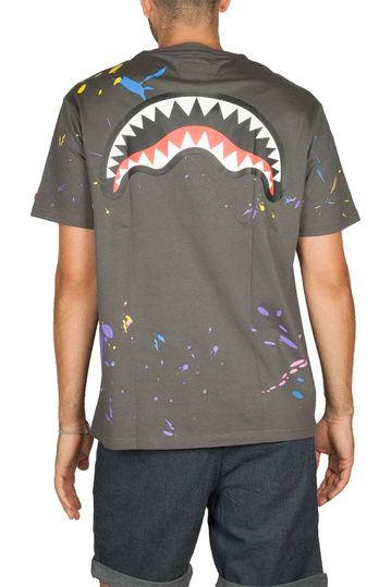 Sprayground Shark Mouth Splat T-shirt charcoal