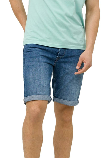 Tiffosi regular fit denim shorts medium blue