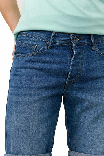 Tiffosi regular fit denim shorts medium blue