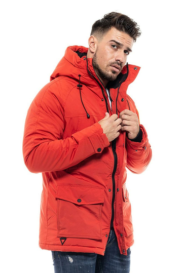 Splendid ανδρικό μπουφάν με κουκούλα πορτοκαλί