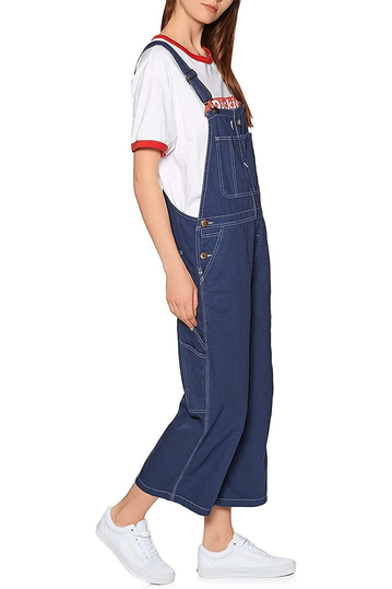 Dickies Uvalda denim dungarees deep blue
