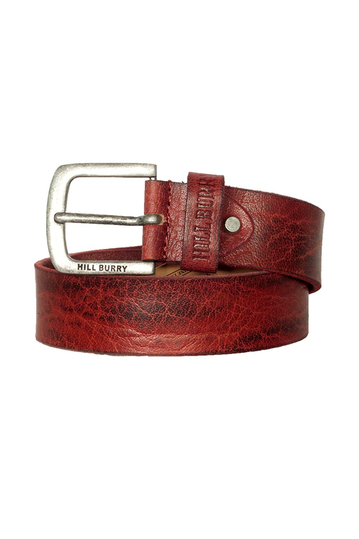 Hill Burry leather belt red