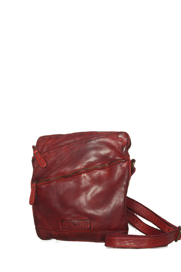 Hill Burry leather cross body bag red