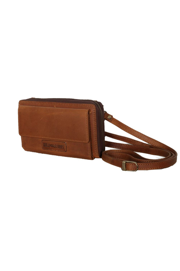 Hill Burry leather strap wallet brown - RFID brown