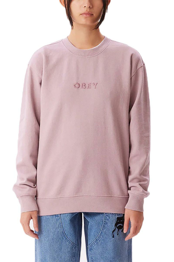Obey Bold Recycled sweatshirt lilac chalk pigment