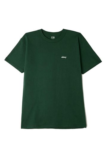Obey Lower Case Classic T-shirt forest green