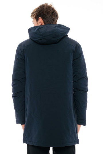 Biston ανδρικό παρκά με κουκούλα navy