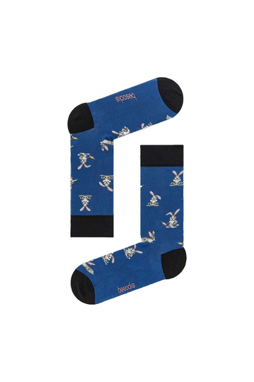 Besocks® BeRabbit organic cotton socks blue