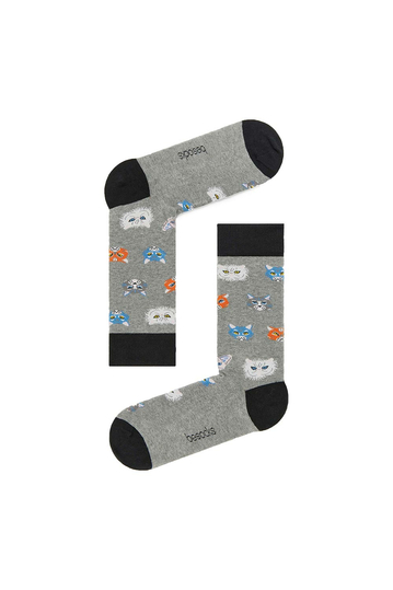 Besocks® BeCats organic cotton socks grey