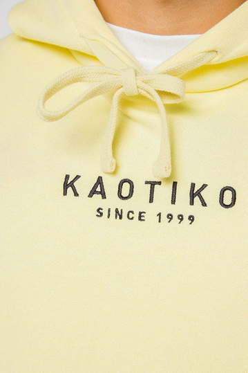 Kaotiko φούτερ με κουκούλα Vancouver acid yellow