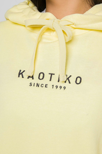 Kaotiko oversize φούτερ με κουκούλα Vancouver acid yellow