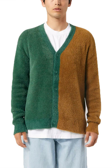 Huf Feels Good Cardigan Sweater brown