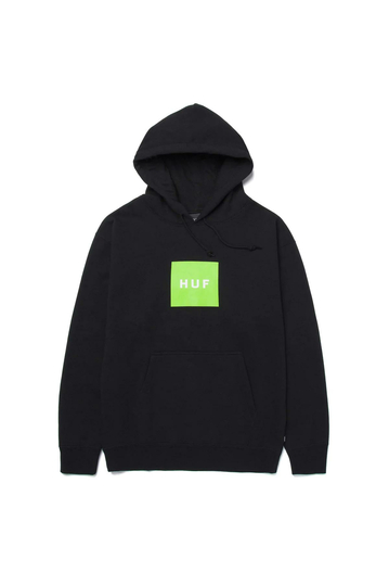 Huf φούτερ με κουκούλα Box Logo black
