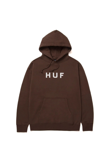 Huf φούτερ με κουκούλα OG Logo chocolate