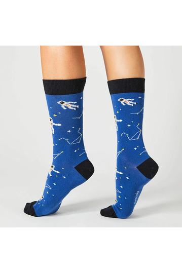 Besocks® BeCosmos organic cotton socks blue