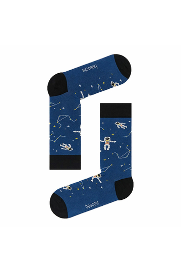 Besocks® BeCosmos organic cotton socks blue