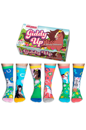 United Oddsocks Giddy Up Kids Socks 3-pack