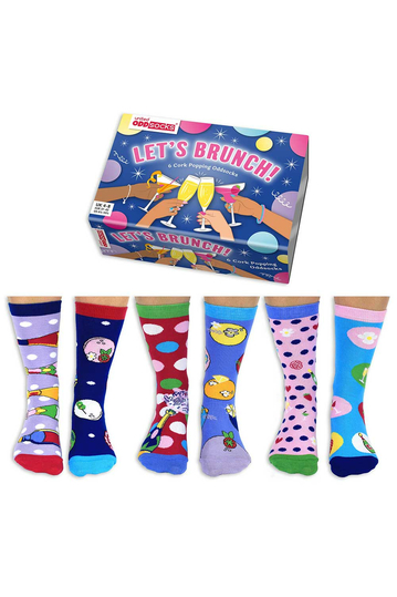 United Oddsocks Let's Brunch γυναικείες κάλτσες 3-pack