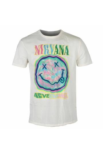 Amplified Nirvana T-shirt vintage white - Scribble Smiley