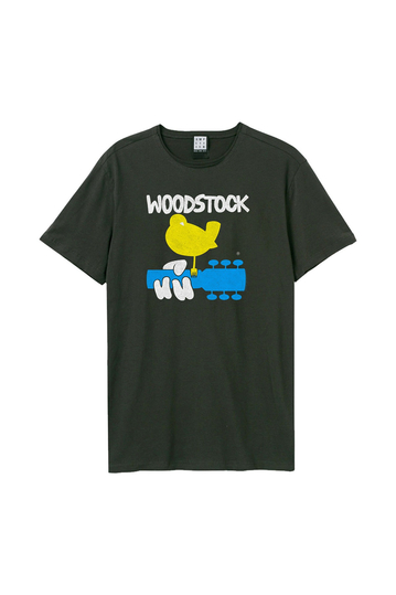 Amplified T-shirt black - Woodstock Peace and Love