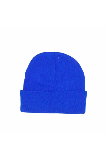 Men's turn up beanie royal blue