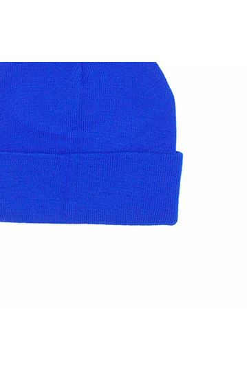 Men's turn up beanie royal blue