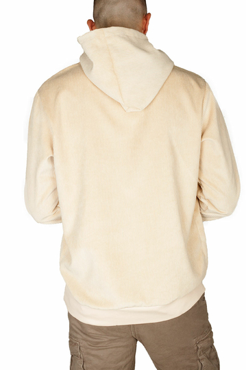 Bigbong κοτλέ μπλούζα με κουκούλα