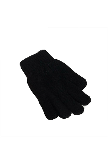 Women's knit gloves black