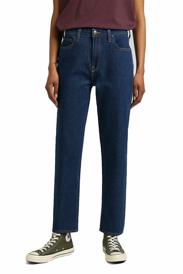 Lee Carol cropped straight jeans - dark hydro