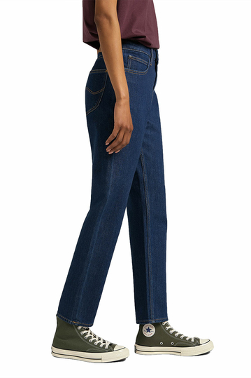 Lee Carol cropped straight jeans - dark hydro