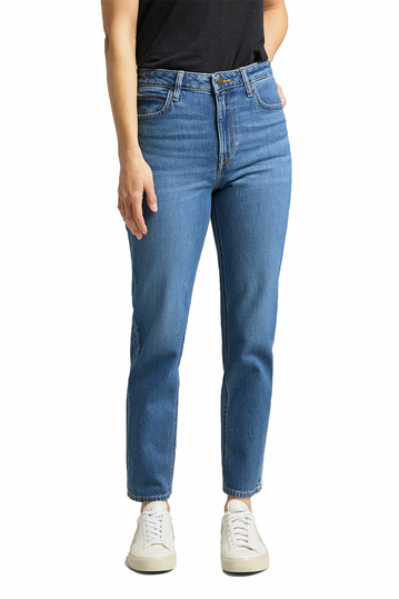 Lee Carol cropped straight jeans - worn iris