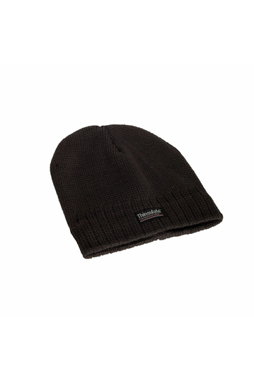 Fleece lined beanie brown