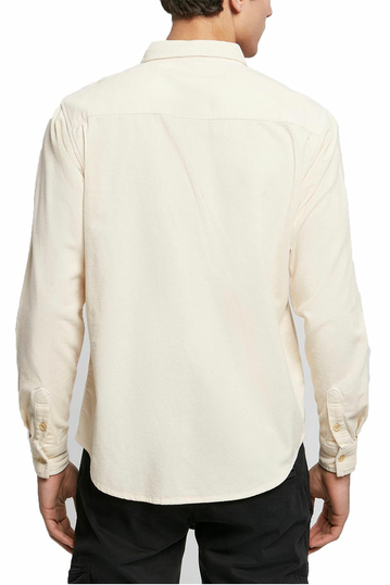 Urban Classics κοτλέ πουκάμισο whitesand