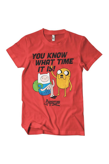 You Know What Time It Is - Adventure Time T-shirt red