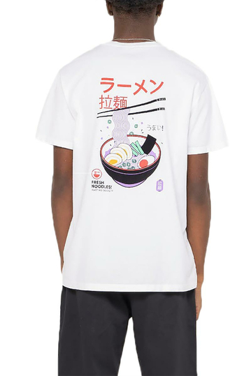 Kaotiko Fresh Noodles Washed T-shirt white