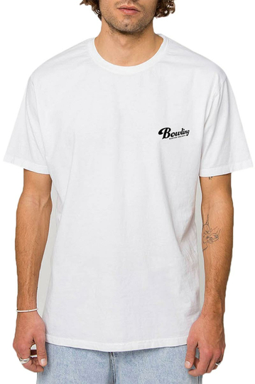 Kaotiko Bowling washed t-shirt white