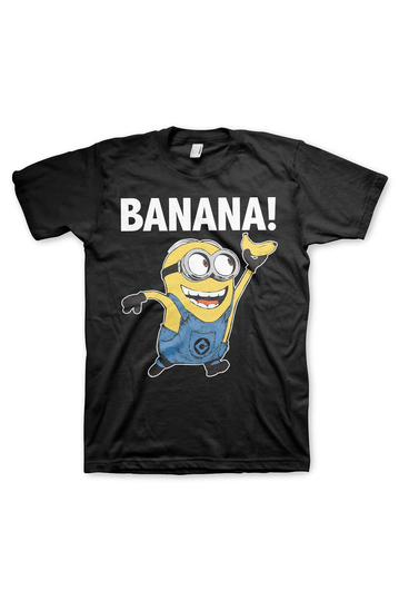 Minions Banana T-shirt black