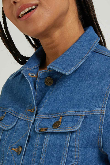 Lee Rider denim jacket - sienna bright