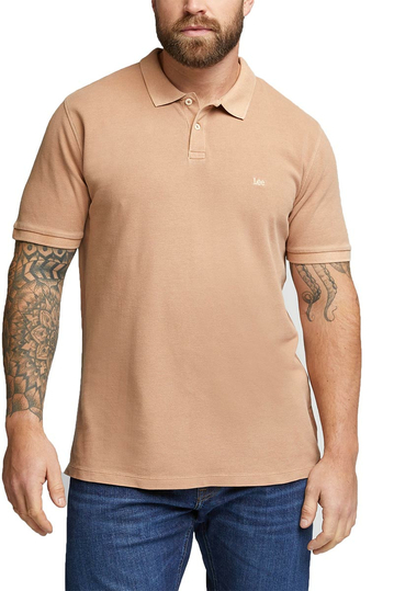 Lee natural dye polo tee cider