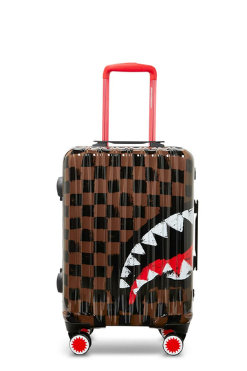 Sprayground Sharks In Paris Painted Carry-on Luggage brown