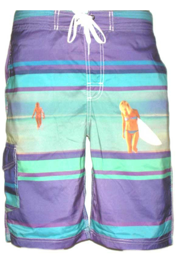 South Shore men's board shorts Anguilla purple