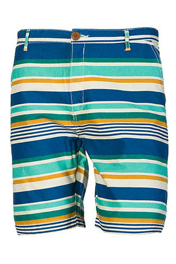 Bellfield men's chino shorts Wyoming blue/green