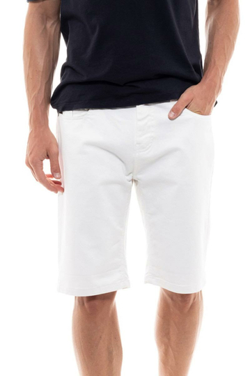 Biston denim shorts white
