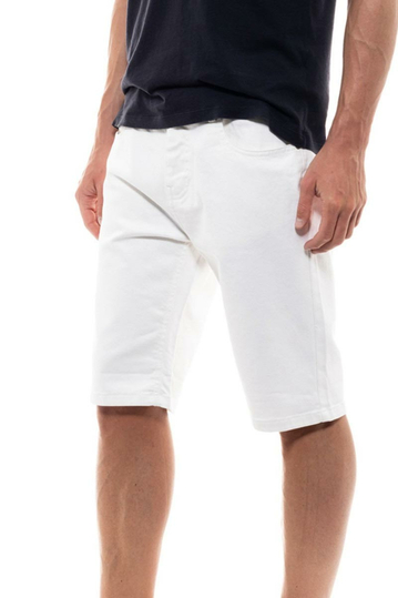 Biston τζιν βερμούδα λευκή