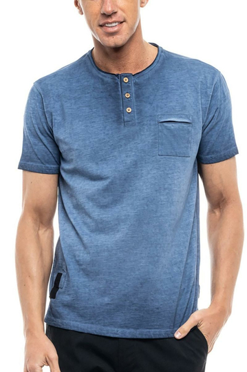 Splendid Henley T-shirt blue