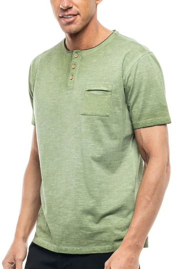 Splendid Henley T-shirt green