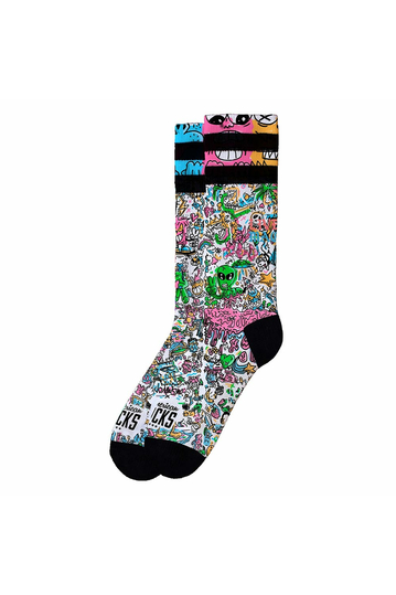 American Socks Doodle - mid high socks