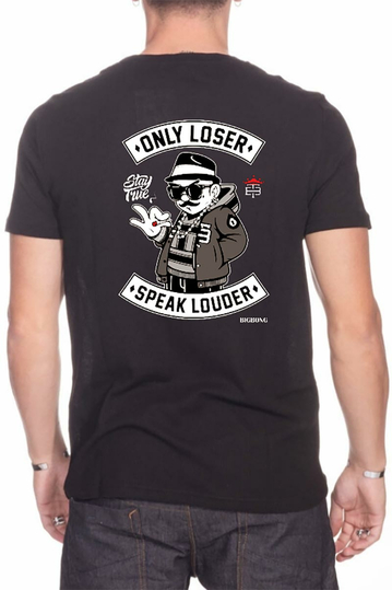 Bigbong Only Loser Speak Louder t-shirt black