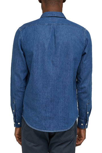 Lee button down denim shirt -  mid stone